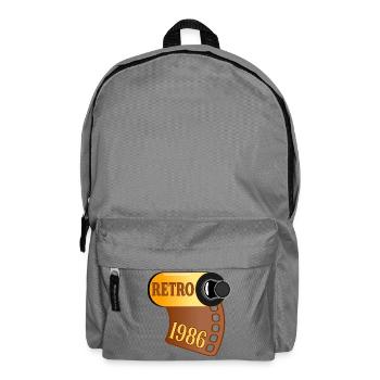 Geburtstag 1986 Fotografieren - Rucksack - Mittelgrau - Vorne