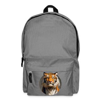 Tiger-Design - Rucksack - Mittelgrau - Vorne