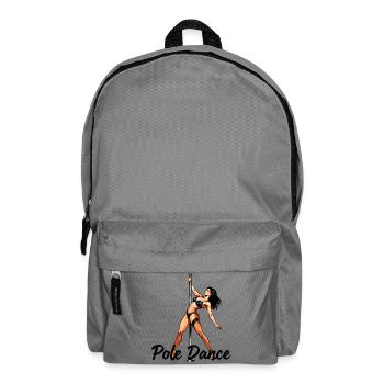 Pole Dance Silhouette – Elegant Pin-Up Art - Backpack - elephant grey - Front