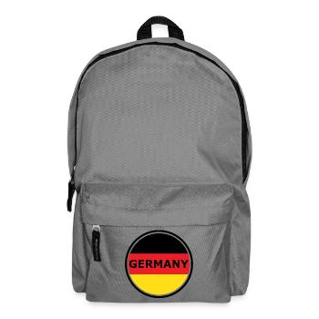 Germany Flag Semicircle Graphic - Backpack - elephant grey - Front