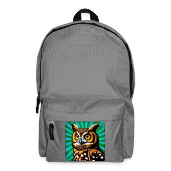 hibou - Sac à dos - gris éléphant - Devant
