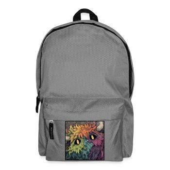 Regenbogenmonster Farbenspiel - Rucksack - Mittelgrau - Vorne