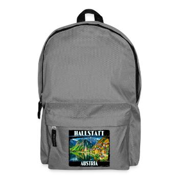 Hallstadt, Austria - Backpack - elephant grey - Front