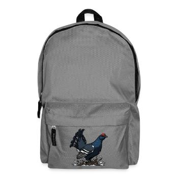Black Grouse from the Wild Nature Collection - Backpack - elephant grey - Front