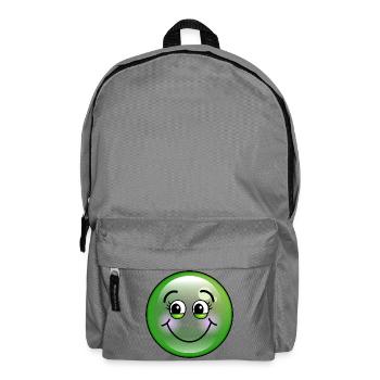 Cute Green Bubble - Backpack - elephant grey - Front