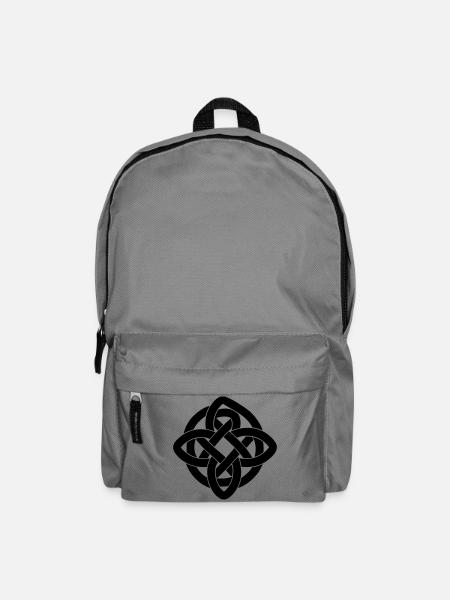 Celtic Symbol T-Shirt – Celtic Knot Infinity - Rucksack - Mittelgrau