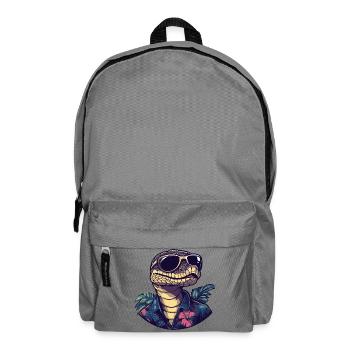 Snake Cobra Comic Holiday - Backpack - elephant grey - Front