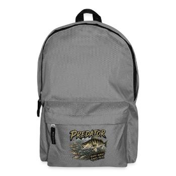 Predator Fishing Zander Attack Design - Backpack - elephant grey - Front