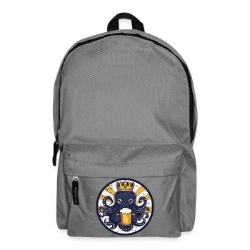 Oktopus Bier Lustig - Rucksack - Mittelgrau - Vorne