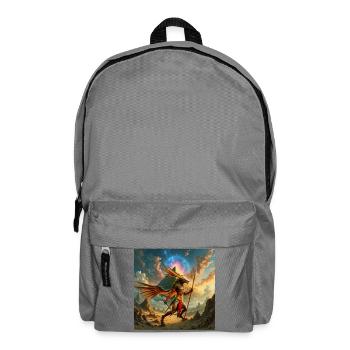 Winged guardian over the pyramid - Backpack - elephant grey - Front