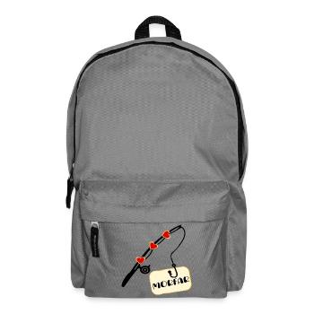 Grandpa Fishing Rod - Backpack - elephant grey - Front