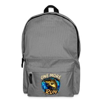 One More Run Karpfenfischen-Design - Rucksack - Mittelgrau - Vorne
