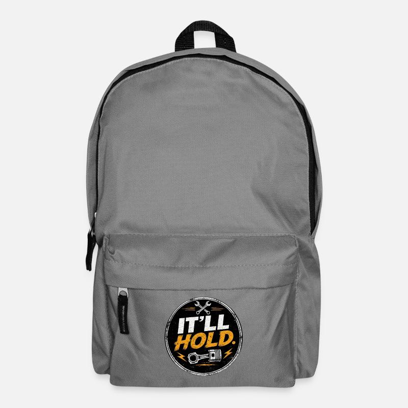Es hält das Gearhead-Patch - Rucksack - Mittelgrau