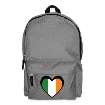 Ireland Black Heart – Love for Ireland - Sac à dos - gris éléphant - Devant