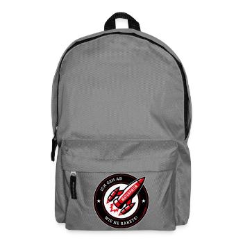 Maturantin – Ich Geh Ab Wie Ne Rakete! (NEG Red) - Rucksack - Mittelgrau - Vorne