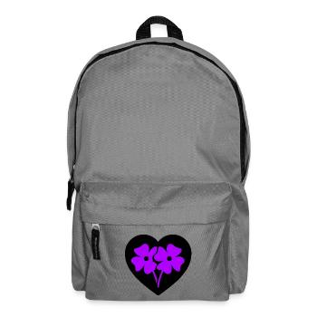 Flowers - Backpack - elephant grey - Front