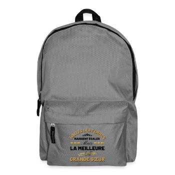 la meilleure c est grande sœur Cadeau Sœur - Sac à dos - gris éléphant - Devant