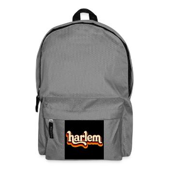 Harlem Retro Logo 70s - Backpack - elephant grey - Front