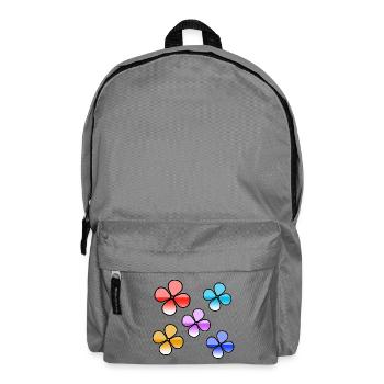 Flowers - Backpack - elephant grey - Front