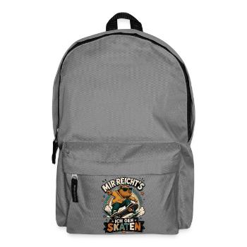 Capybara Skaten - Rucksack - Mittelgrau - Vorne