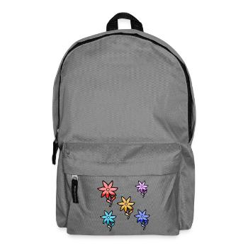 Flowers - Backpack - elephant grey - Front