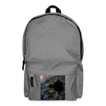 Marine fractal above coast - Backpack - elephant grey - Front
