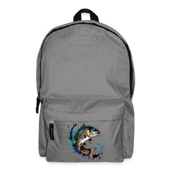 Springender Karpf - Rucksack - Mittelgrau - Vorne