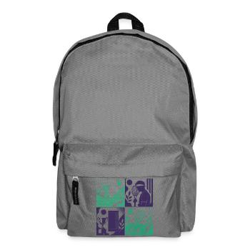 TENNISWELT – wb KI generiert - Rucksack - Mittelgrau - Vorne
