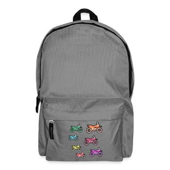 Motorcycles - Backpack - elephant grey - Front