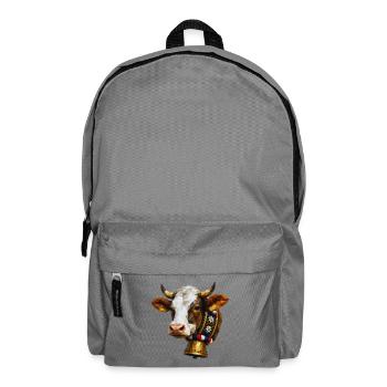 Kuh Polygon Glocke Blumenkranz - Rucksack - Mittelgrau - Vorne