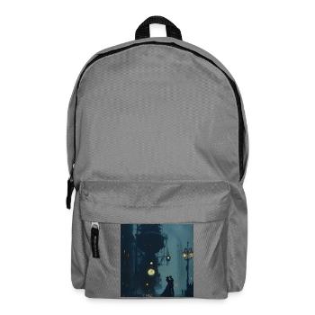 Steamboat romance in the fog - Backpack - elephant grey - Front
