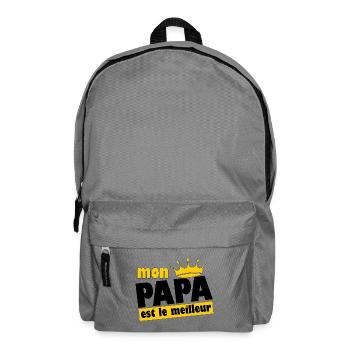 Mon Papa est le meilleur - Sac à dos - gris éléphant - Devant
