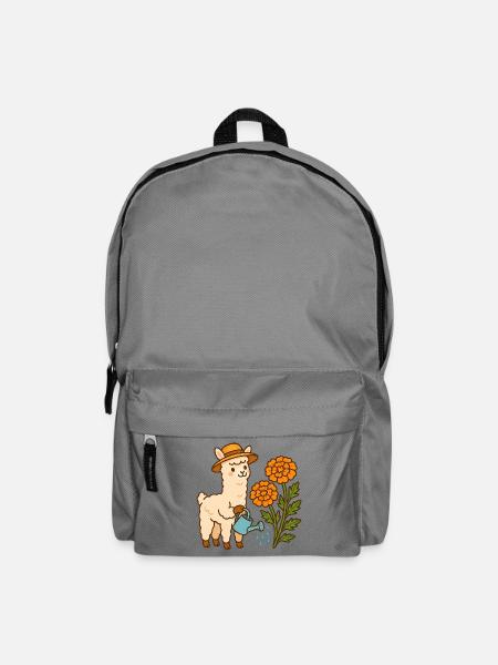 Alpaca Garden Club Lustiges Garten Alpaka - Rucksack - Mittelgrau