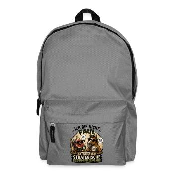 Strategische Feigen-Pferdepläne - Rucksack - Mittelgrau - Vorne