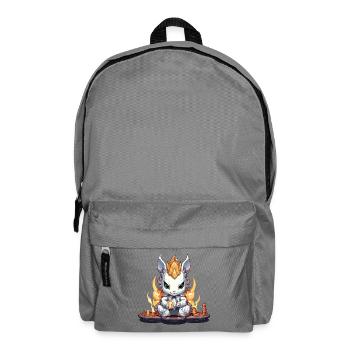 Card bunny in a wreath of fire - Backpack - elephant grey - Front