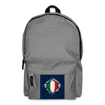 Design de drapeaux vintage italiens dans un style rétro - Sac à dos - gris éléphant - Devant