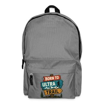 Né pour l’Ultra Trail - Sac à dos - gris éléphant - Devant