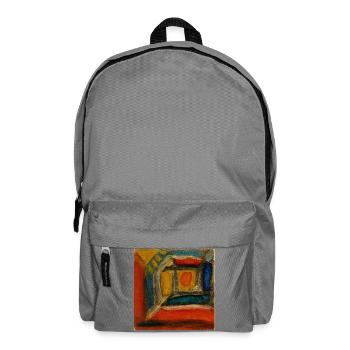 Fragment intérieur coloré - Sac à dos - gris éléphant - Devant