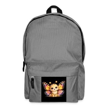 Baby butterfly with her colorful wings - Backpack - elephant grey - Front