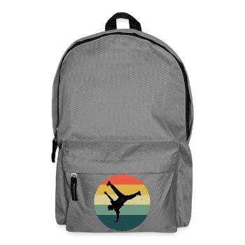 Die Hip-Hop-Tänzer und Breakdance passen zusammen - Rucksack - Mittelgrau - Vorne