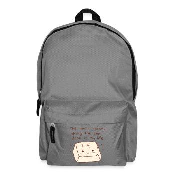 Most Refresh Thing F5 Key Tech Pun - Backpack - elephant grey - Front