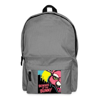 Avertissement du lapin – Pop Art - Sac à dos - gris éléphant - Devant
