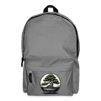 Bonsai Zen Circle - Backpack - elephant grey - Front