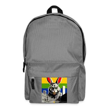 Monsterhase Wut - Rucksack - Mittelgrau - Vorne