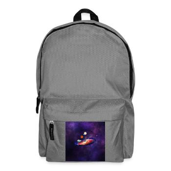 Kosmischer Planetenring - Rucksack - Mittelgrau - Vorne