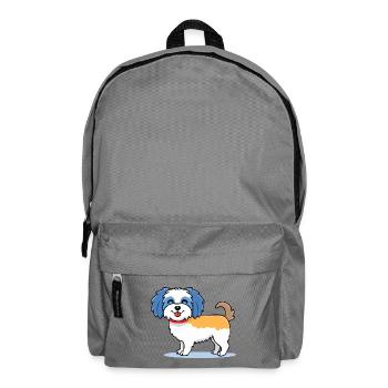 Cute Havanese (Comic/Colorful) - Backpack - elephant grey - Front