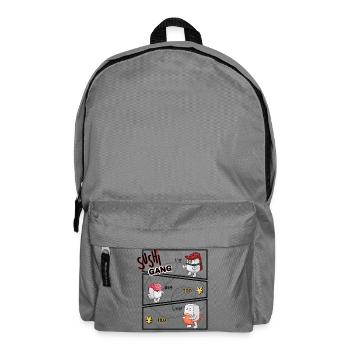 Sushi Gang Comicfiguren - Rucksack - Mittelgrau - Vorne