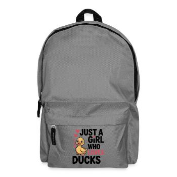 Das Mädchen, das Enten liebt - Rucksack - Mittelgrau - Vorne