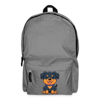 Kleiner Rottweiler (Comic) - Rucksack - Mittelgrau - Vorne