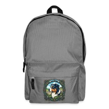 Portrait du Berger australien - Sac à dos - gris éléphant - Devant